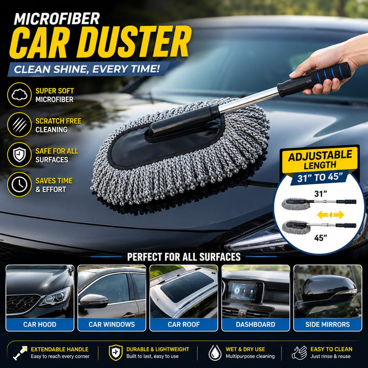 Extendable Car Duster Cleaning Mop Durable Lightweight