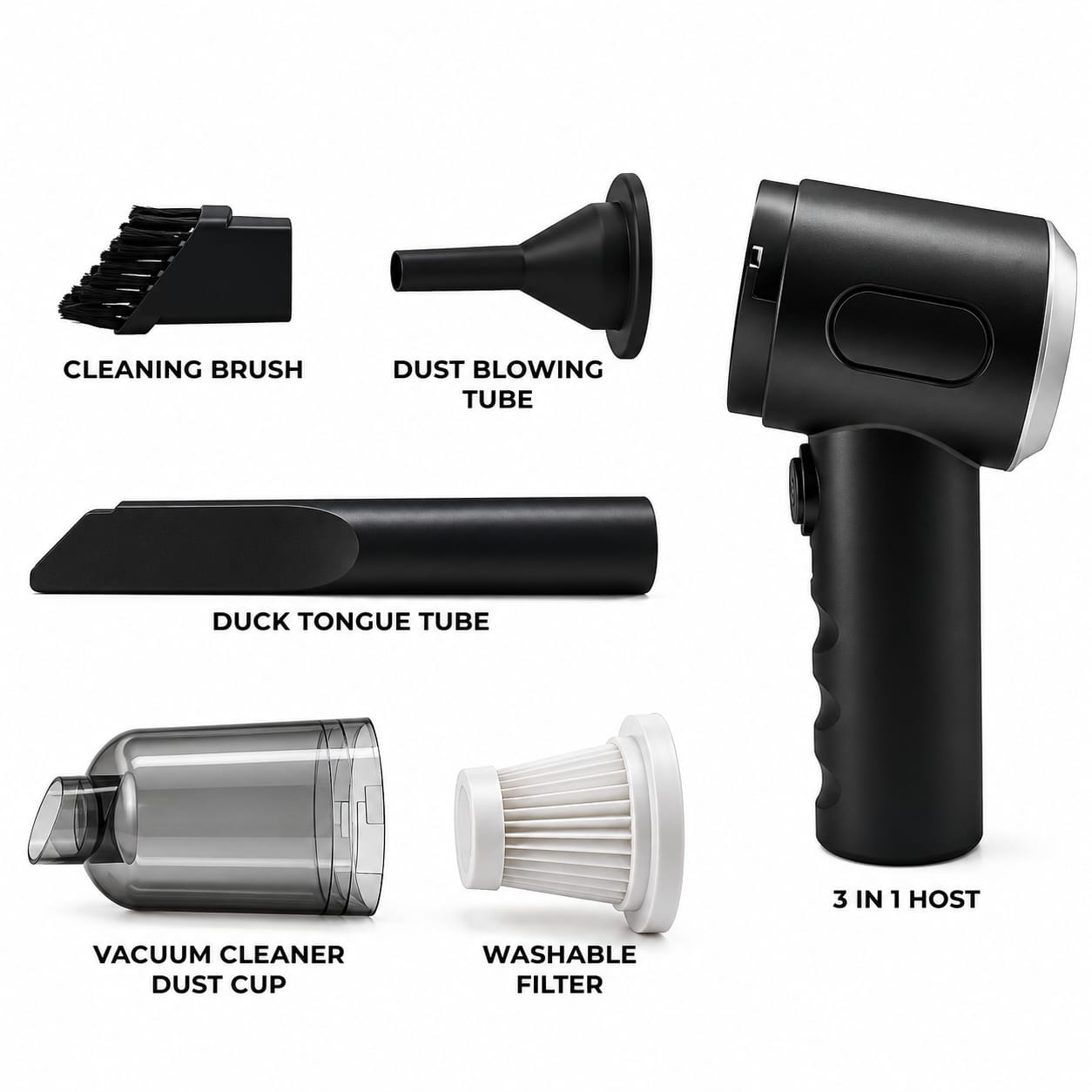 3 IN 1 PORTABLE VACUUM CLEANER WIRELESS HAND-HELD