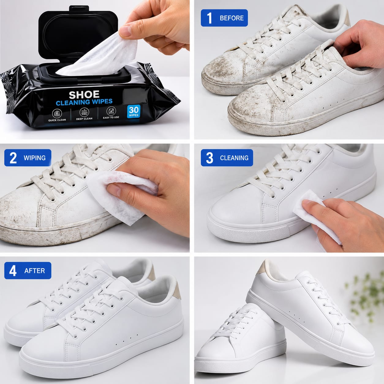 Ro Water Deep Clean Shoe Wipes 36 Pcs