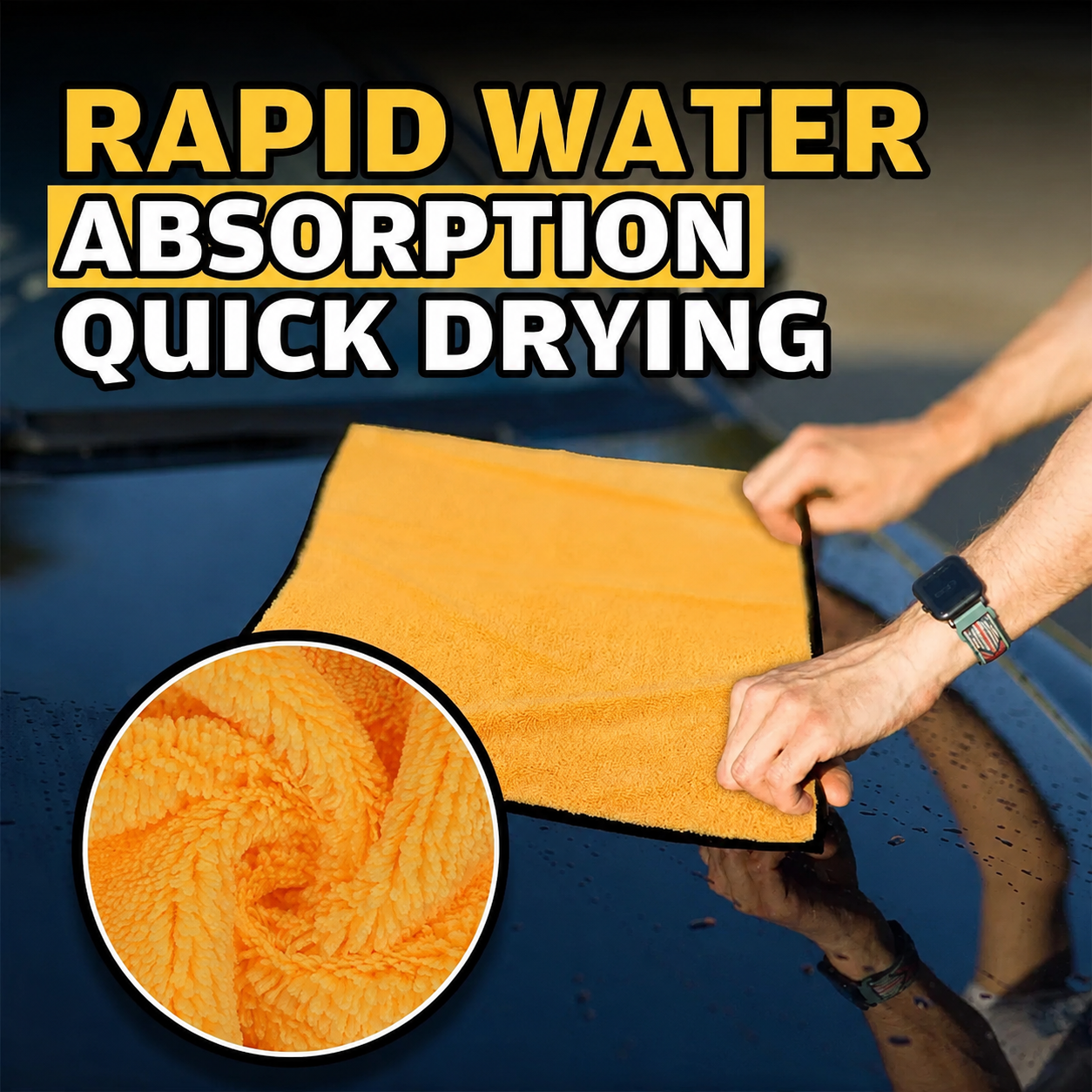Premium 700 GSM Dual-Sided Microfiber Cleaning Towel – 40×40cm
